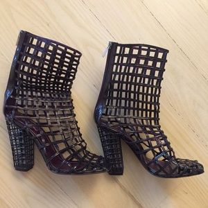 ysl caged booties